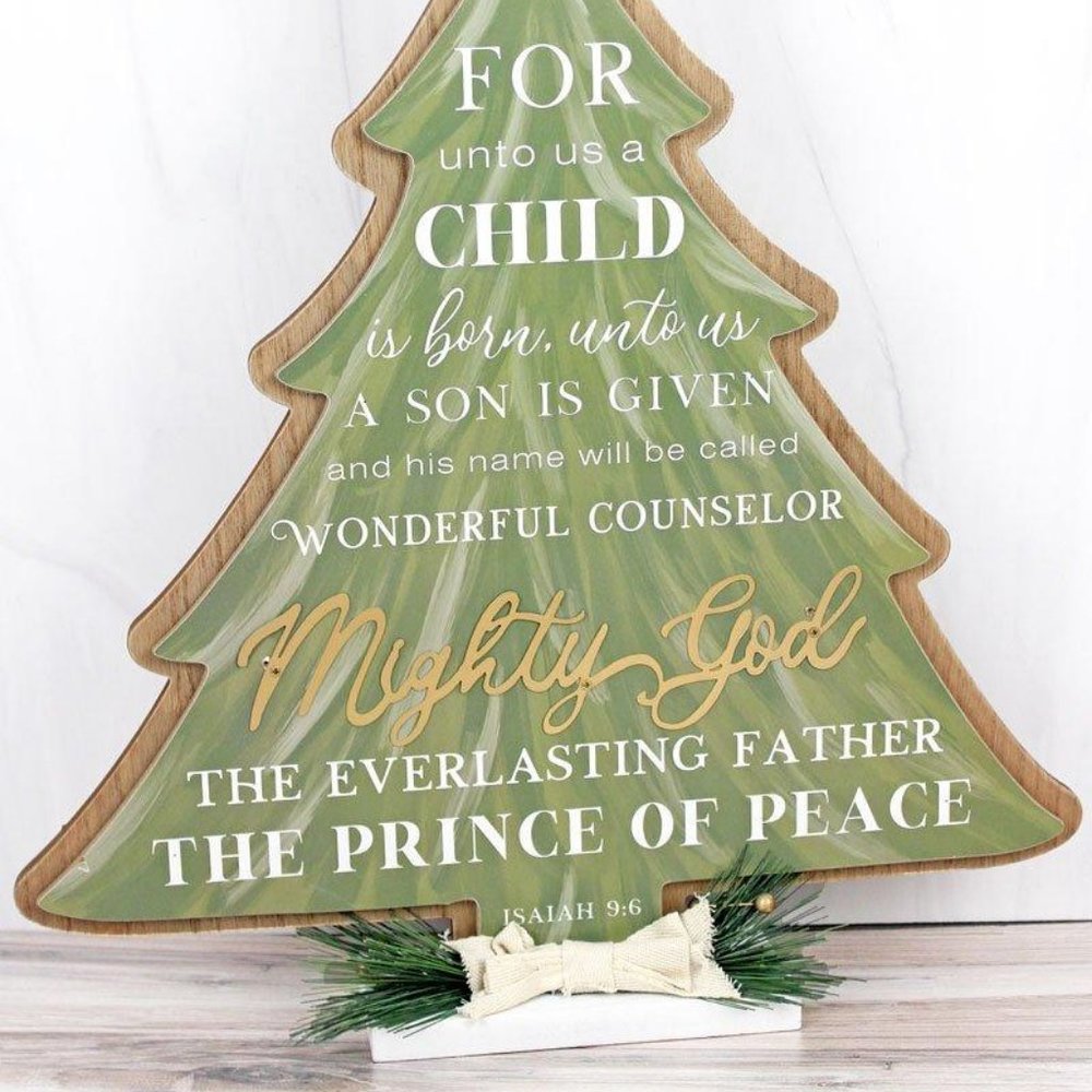 WOOD TABLETOP CHRISTMAS TREE